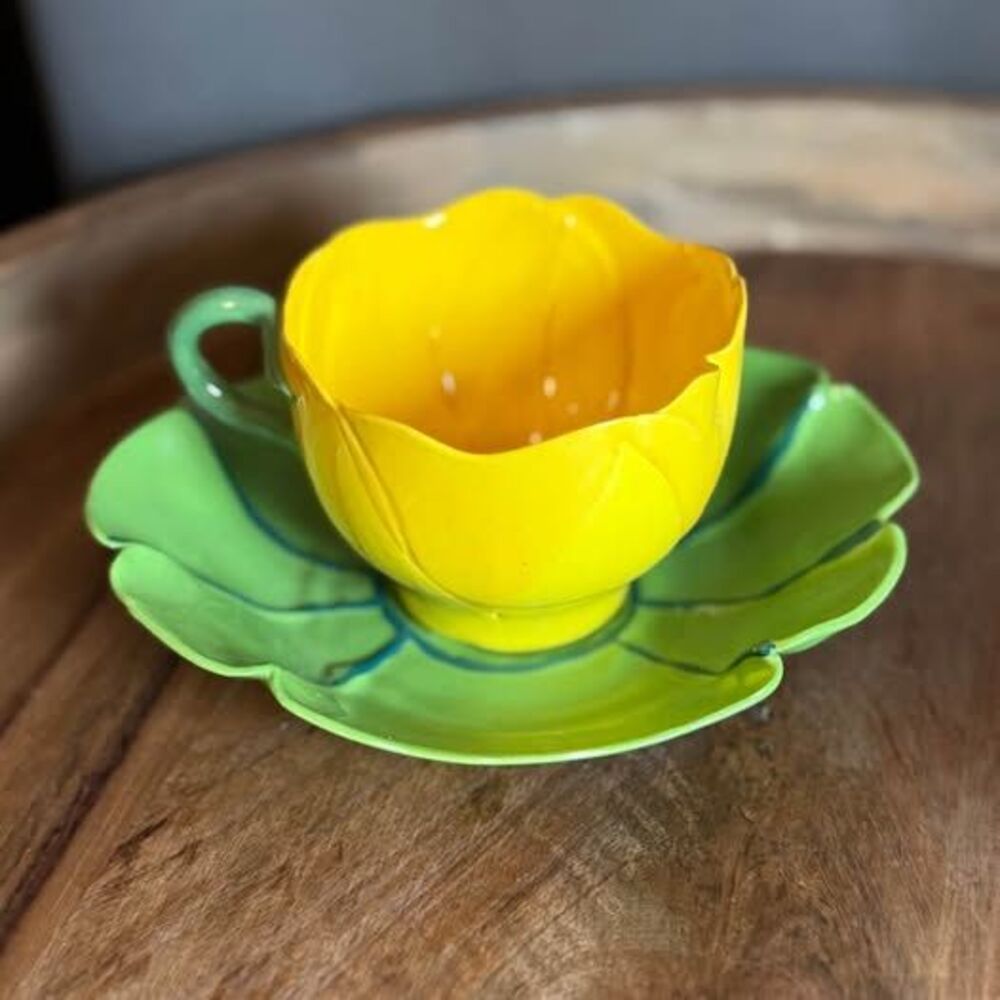 Vintage Mustardseed & Moonshine Originals~Two Teacups and Saucer Sets~Rare, Uniq